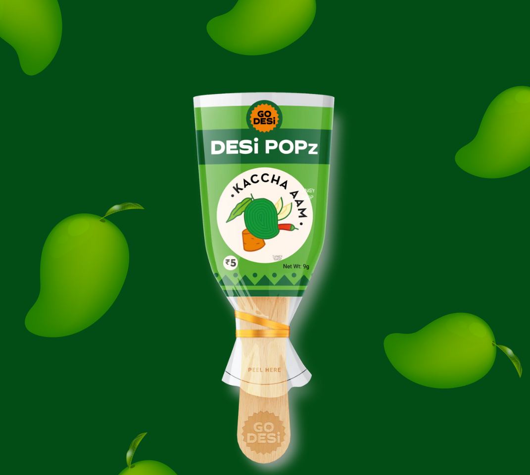 Kacha Aam + Spicy Lolipop | Pack of 5 | GoDesi Popz | Sadi Hatti