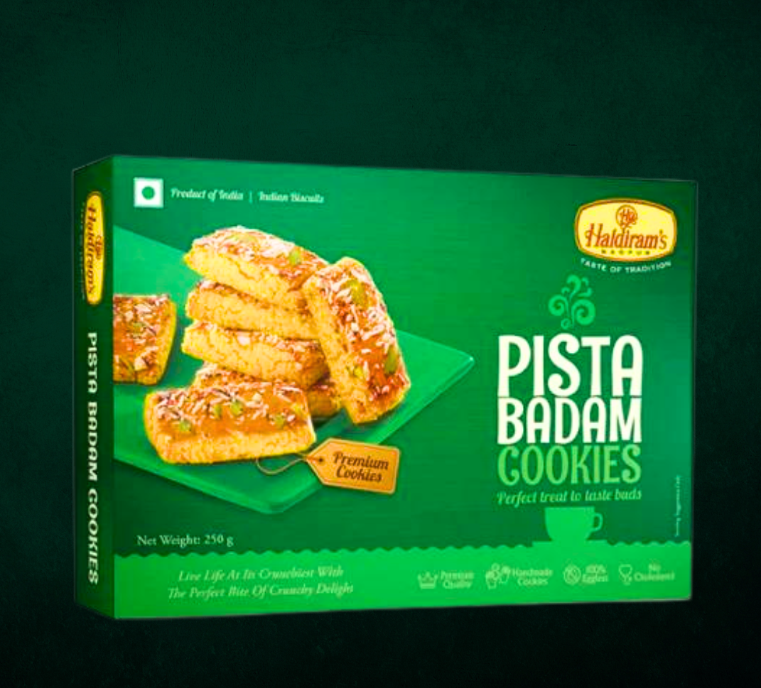 Haldiram Pista Badam Cookies | 250g box | Sadi Hatti
