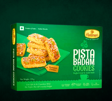 Haldiram Pista Badam Cookies | 250g box | Sadi Hatti