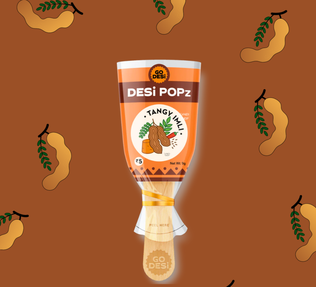 Tangy Imli + Spicy Lolipop | Pack of 5 | GoDesi Popz | Sadi Hatti