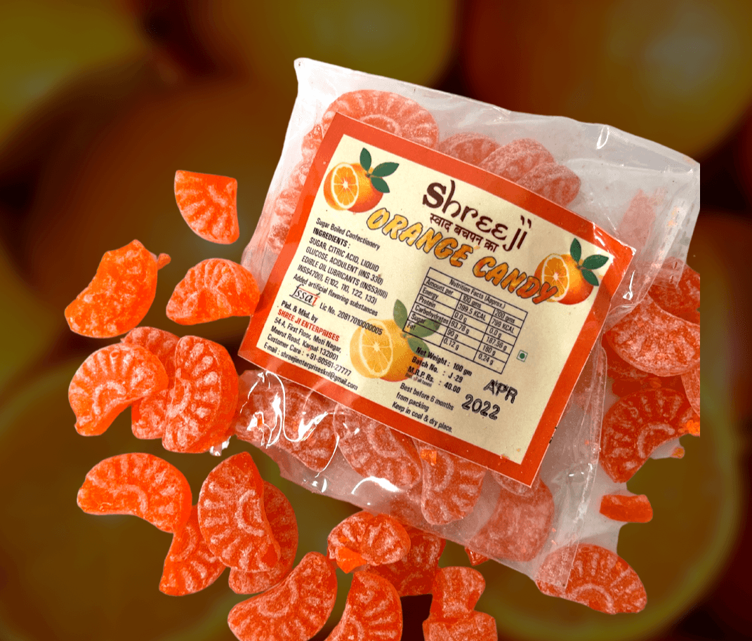 ORANGE CANDY | Pack of 100g